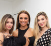Rafa Kalimann estava acompanhada por Bruna Santana e Izabela Cunha, ambas também usando preto
