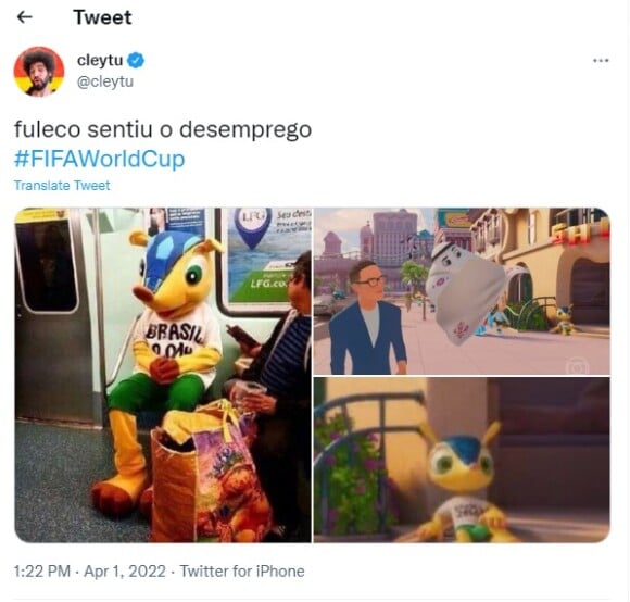 Copa do Mundo 2022: até Fuleco virou meme na web