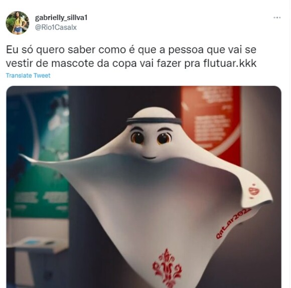 Mascote da Copa diverte brasileiros e vira meme nas redes sociais; veja, Copa do Catar