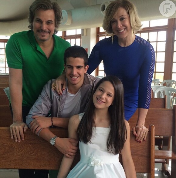 Enzo e Sophia são filhos de Claudia Raia com o ator Edson Celulari