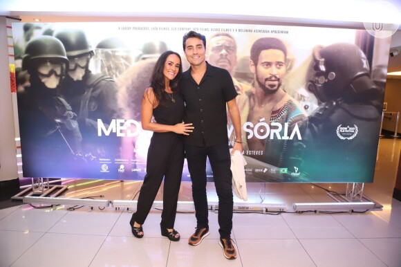Ricardo Pereira acompanhado da mulher, Francisca, na pré-estreia do filme 'Medida Provisória'
