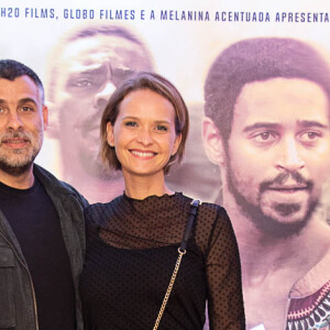 Fernanda Rodrigues e o marido, Raoni Carneiro, na pré-estreia do filme 'Medida Provisória'