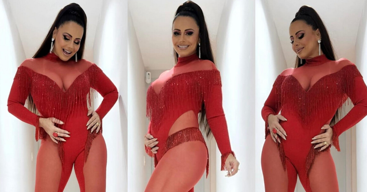 Grávida Viviane Araújo exibe barriguinha saliente em look e avisa Esse ano vai ser só barriga