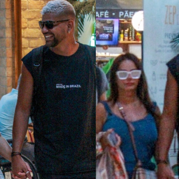 Grávida, Viviane Araujo apostou em look confortável para viagem com marido