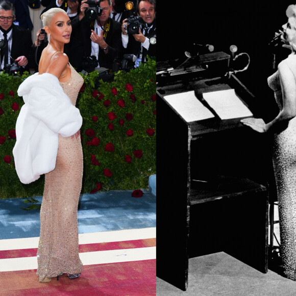 No MET Gala 2022, Kim Kardashian escolheu vestido original de Marylin Monroe