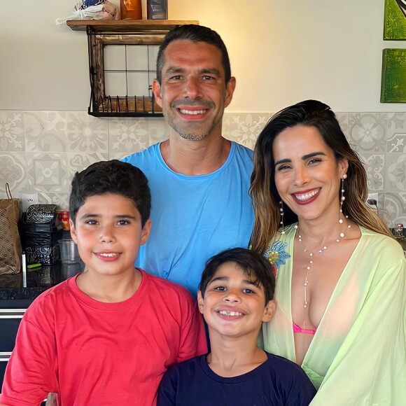 Wanessa e Marcus são pais de dois filhos
