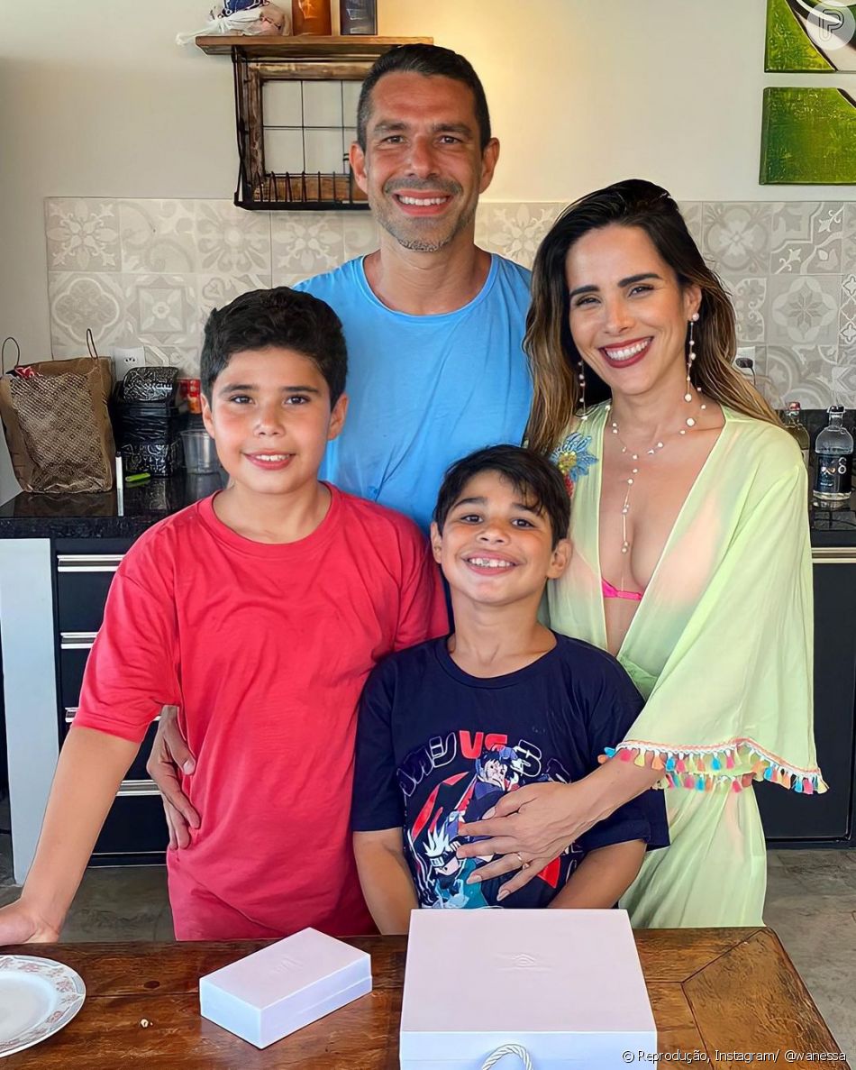 Wanessa e Marcus são pais de dois filhos