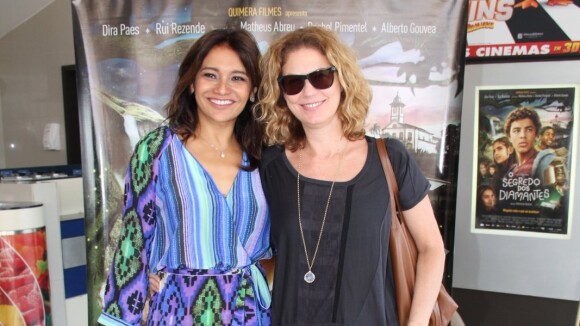 Patricia Pillar marca presença de pré-estreia de filme com Dira Paes, no Rio