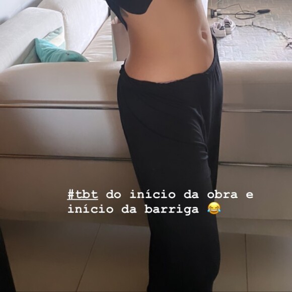 Camila Rodrigues postou foto do começo da 1ª gravidez
