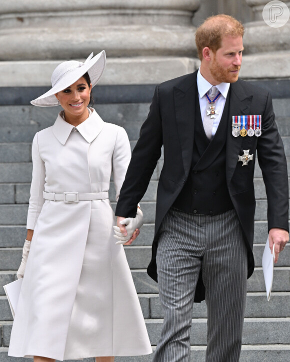 Meghan Markle e Harry estão na Inglaterra para o Jubileu de Prata da Rainha Elizabeth II