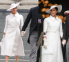 Meghan Markle usa look branco da Dior em rara aparição com família real pelo Jubileu de Prata da rainha