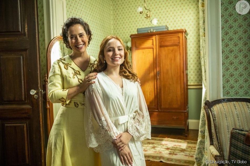 Heloísa (Paloma Duarte) vai ganhar ajuda de Isadora (Larissa Manoela) para casamento com Leônidas (Eriberto Leão) na novela 'Além da Ilusão'