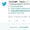A campanha 'Gaby Brilha em Alto Astral' fica em terceiro lugar nos assuntos mais comentados do Twitter