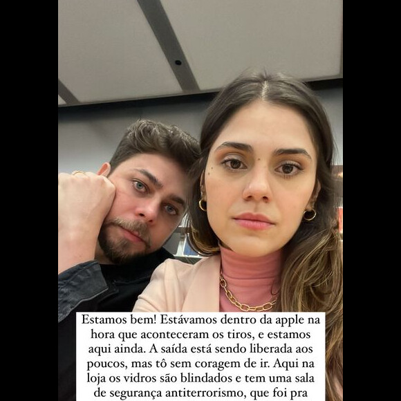 Jéssika Alves estava com o noivo durante invasão a shopping do Rio