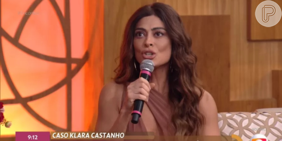 No 'Encontro', Juliana Paes demonsta apoio a Klara Castanho