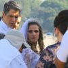 Márcio Garcia roda cena com Ingrid Guimarães vestida de noiva para o filme 'Loucas Pra Casar'