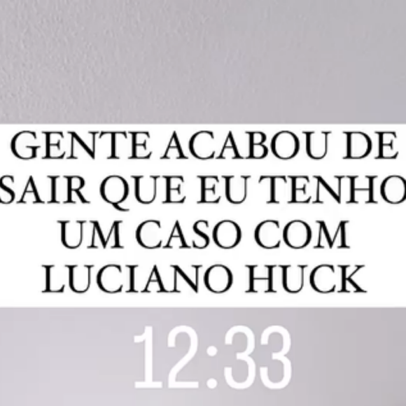 Gkay e Luciano Huck: perfil de fofoca no Instagram afirmou que a humorista e o apresentador teriam ficado recentemente