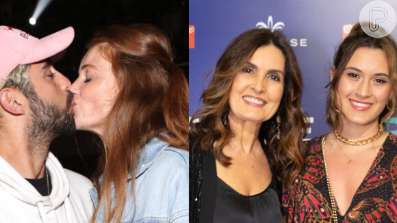Pedro Scooby beijou Cintia Dicker em área VIP do show do Jota Quest, que teve Fátima Bernardes com a filha Beatriz
