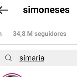 Simone continua seguindo a irmã, Simaria, no Instagram