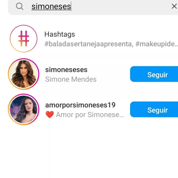 Simaria deixou de seguir a irmã, Simone, no Instagram