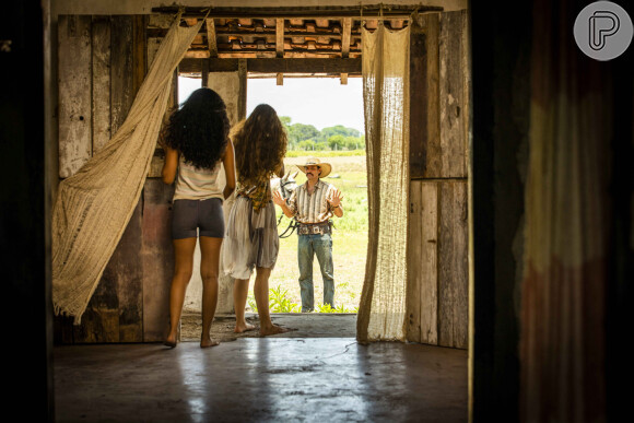 Tibério e Muda voltam a não se entender após casamento na novela 'Pantanal'