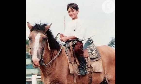 Guito é apaixonado por cavalos desde a infância