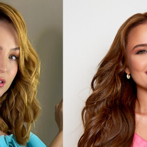 Após o fim da novela 'Além da Ilusão', Larissa Manoela surgiu com cabelo castanho