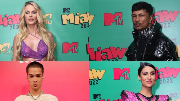 De férias com o ex? Yasmin Brunet, Xamã, João Guilherme e Bianca Andrade se reencontram em premiação da MTV