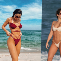 Biquíni asa-delta, correntes e mais tendências da moda praia de Jade Picon em 15 fotos para copiar já!