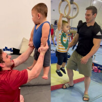 Com 1 ano, filho do ginasta Arthur Zanetti segue os passos do pai e é fenômeno na web com força física!