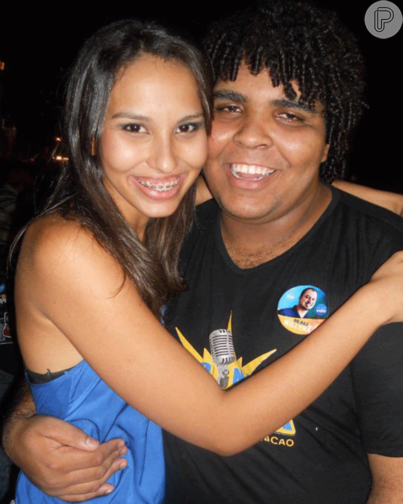 Paulo Vieira, antes da fama, com Ilana Sales