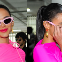 Bruna Marquezine rouba a cena com vestido Barbiecore de R$ 16 mil em evento de moda. Fotos e detalhes!