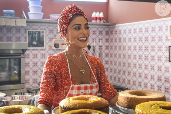 Na trama da TV Globo, Maria da Paz (Juliana Paes) vendia bolos