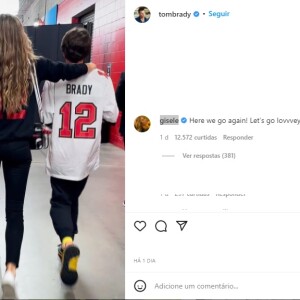Inicialmente, Gisele Bündchen pareceu apoiar a decisão de Tom Brady