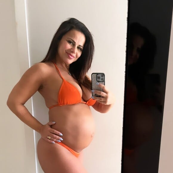 Viviane Araújo completou 40 semanas