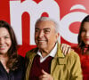 Giulia Benite ao lado de Mauricio de Sousa, criador da Turma da Mônica; atriz admite ter tido receio de ficar rotulada por papel de Monica no cinema e TV