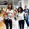 Igor Rickli e Aline Wirley embarcam na terça-feira, 23 de dezembro de 2014, com o filho Antônio no aeroporto Santos Dumont, no Rio de Janeiro