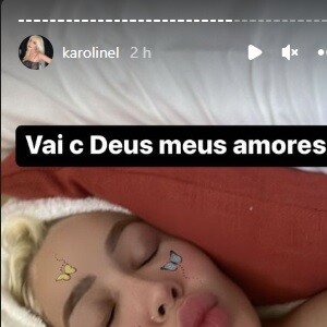 Karoline Lima teve uma reação debochada ao descobrir