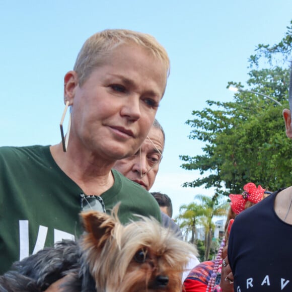 Xuxa Meneghel foi acusada de furar fila para votar