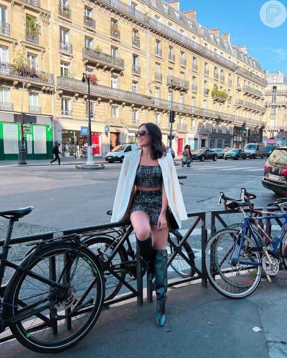 Bruna Biancardi postou fotos de sua passagem por Paris, onde Neymar Jr. mora