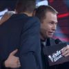 Tiago Leifert chora no 'The Voice Brasil' ao anunciar Danilo Reis e Rafael como vencedores da terceira temporada, em 25 de dezembro de 2014