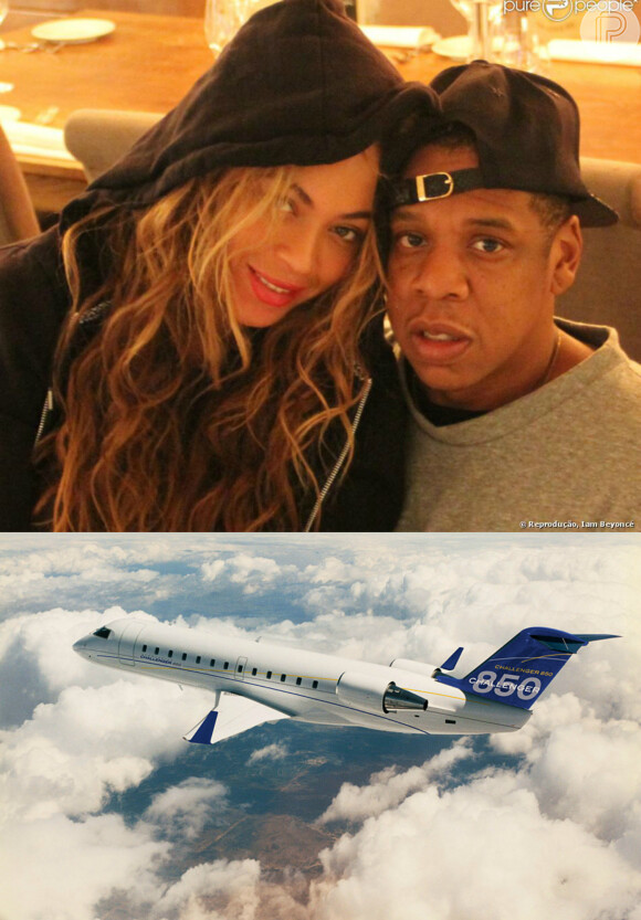 Beyoncé deu de presente para Jay-Z, de Dia dos Pais, um jatinho Challenger 850 de R$ 80 milhões