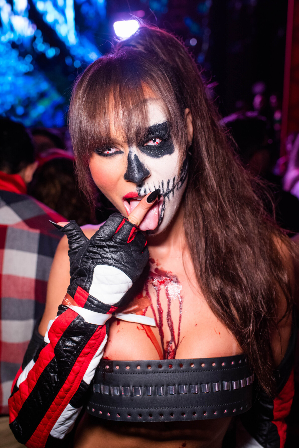 Foto: Fantasia de Halloween com maquiagem de caveira foi a escolha da  ex-BBB Thais Braz - Purepeople