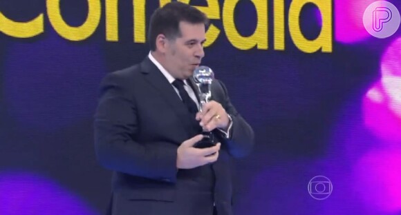 Leandro Hassum participou do prêmio 'Melhores do Ano' no 'Domingão do Faustão'
