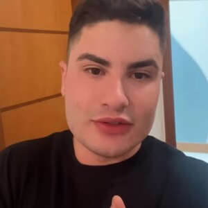 Lucas Souza negou ter ficado com Liziane Gutierrez, mas deu resposta atravessada: 'Se for para notificar qual mulher que eu estou ficando, vocês vão ter trabalho, porque é muita mulher. A lista está grande'