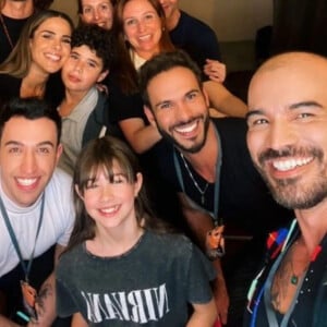 Dado Dolabella e Wanessa Camargo apareceram em foto junto com os filhos