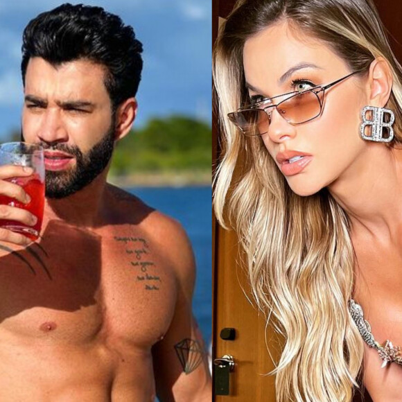 Gusttavo Lima tirou a paz de Andressa Suita ao postar uma foto de sunga