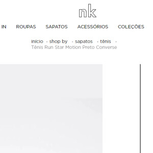 Tênis diferentão usado por Eliana é encontrado no site NKStore por quase R$ 700,00