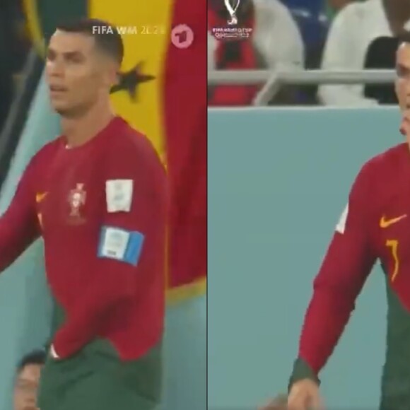 Federação Portuguesa explicou que Cristiano Ronaldo pegou um chiclete do bolso do calção no momento do flagra