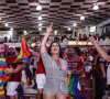 Viviane Araujo caiu no samba em ensaio na quadra do Salgueiro